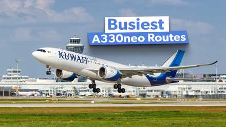 Kuwait Airways Airbus A330-800neo airplane at Munich airport (MUC) in Germany