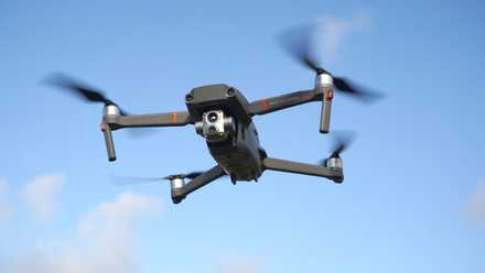 DJI drone flying