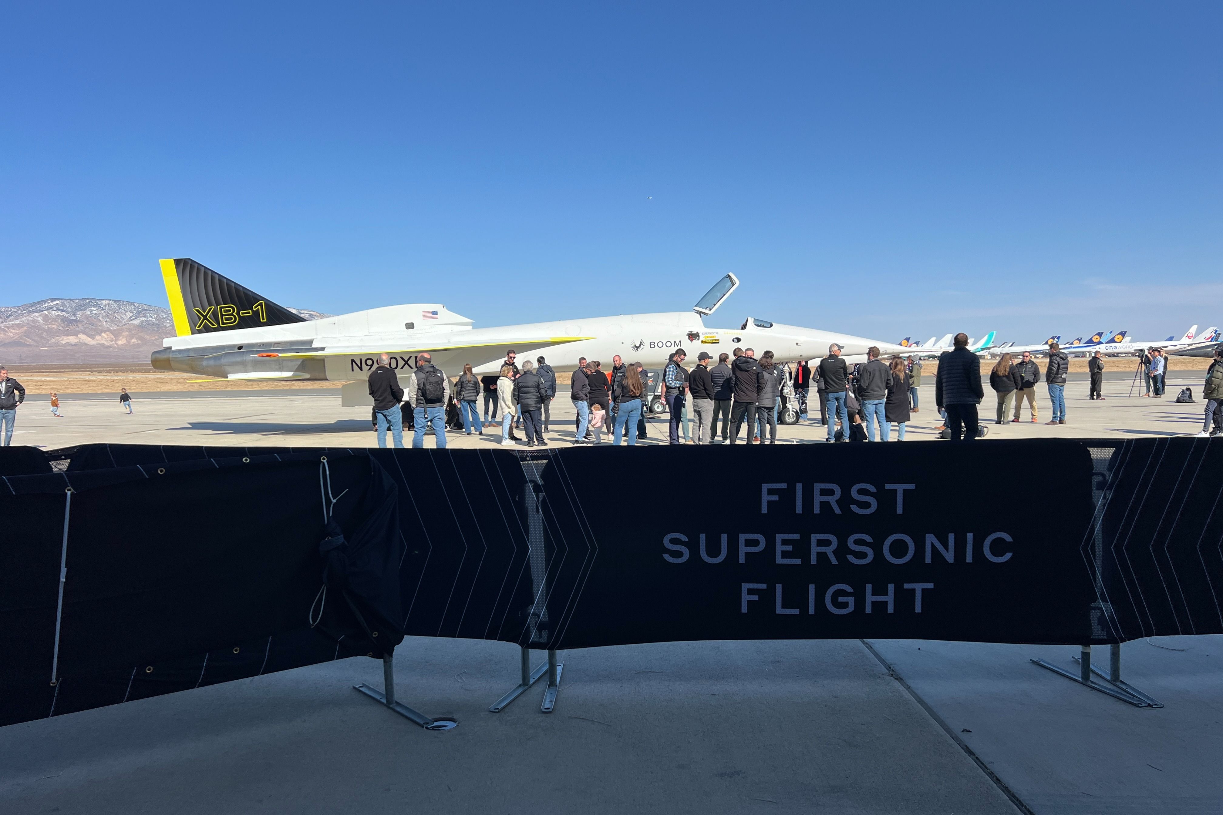 Boom XB-1 1st supersonic flight.
