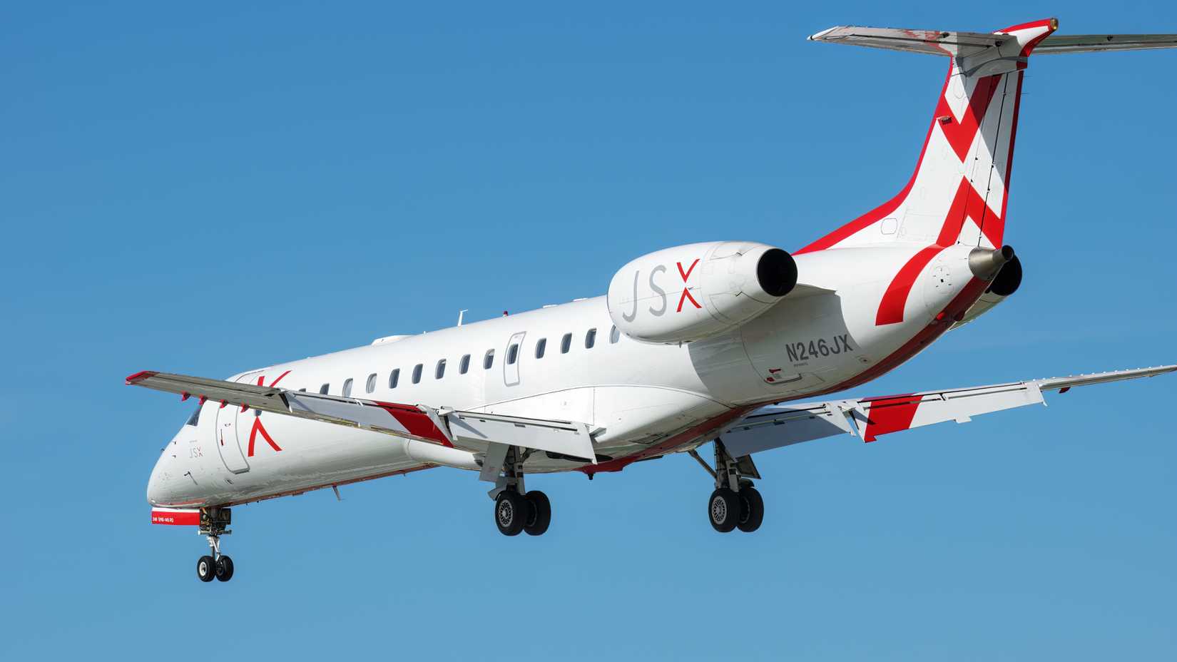 JSX Embraer ERJ135 shutterstock_2286129159