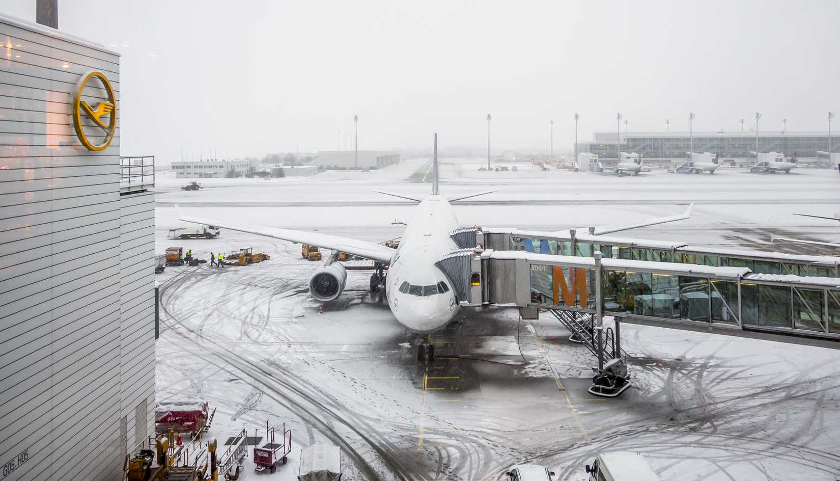 Severe Winter Storms Disrupt Air Travel In The US, UK & Germany