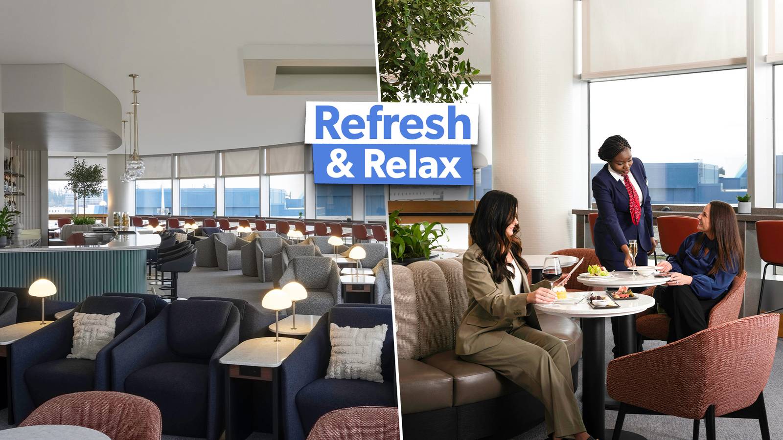 Inside British Airways' Refreshed Lounge At Seattle Tacoma Airport