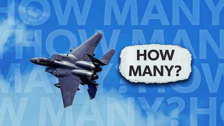 Boeing F-15 Eagle flying