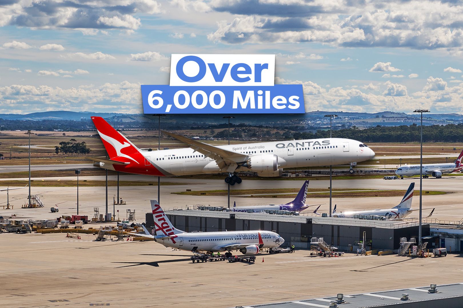 Longest routes from Melbourne Airport