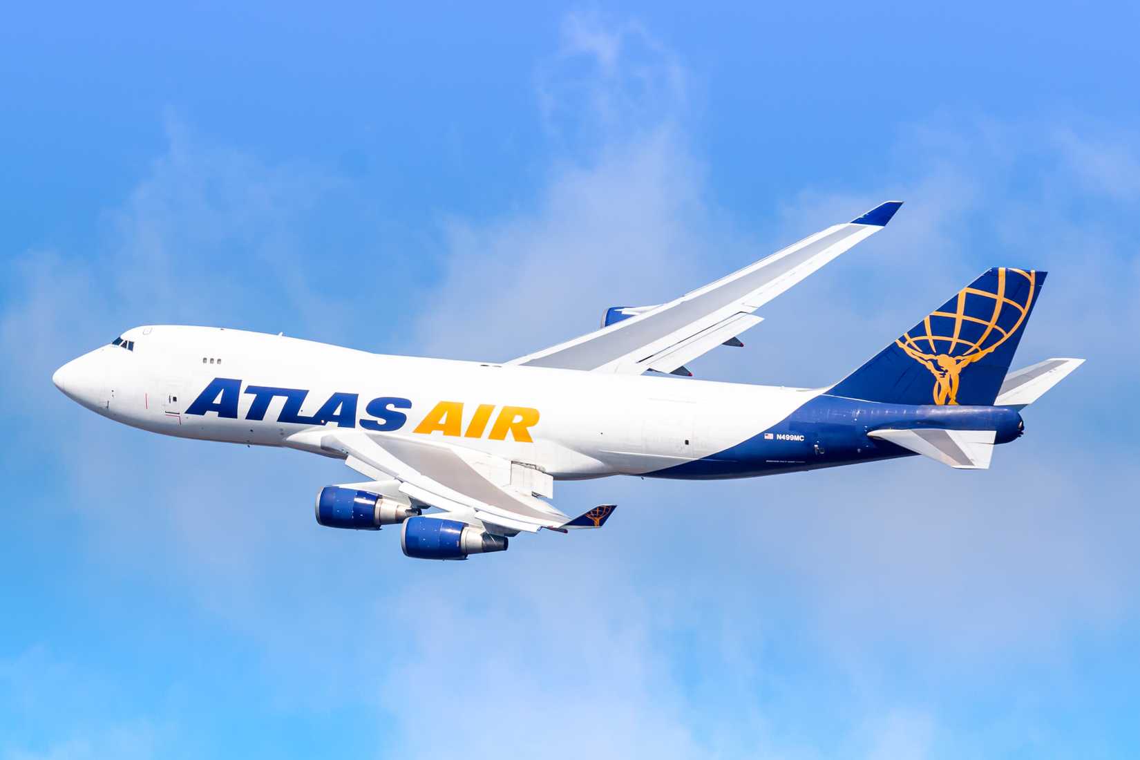 Atlas Air Boeing 747-400F Inflight
