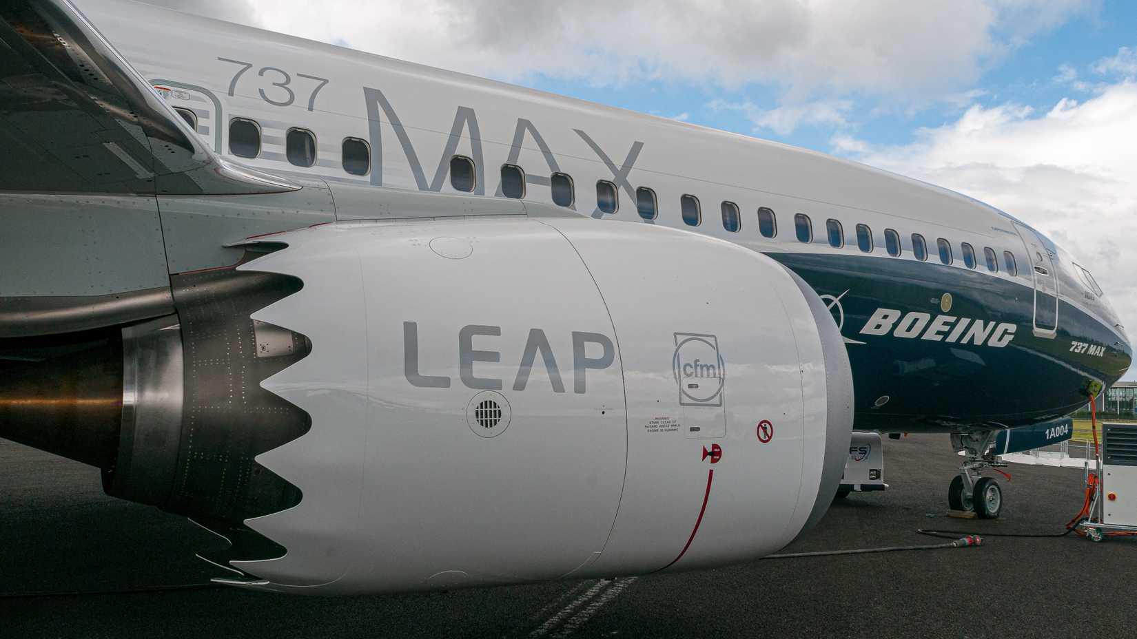 Boeing 737 MAX with CFM International LEAP-1B engine