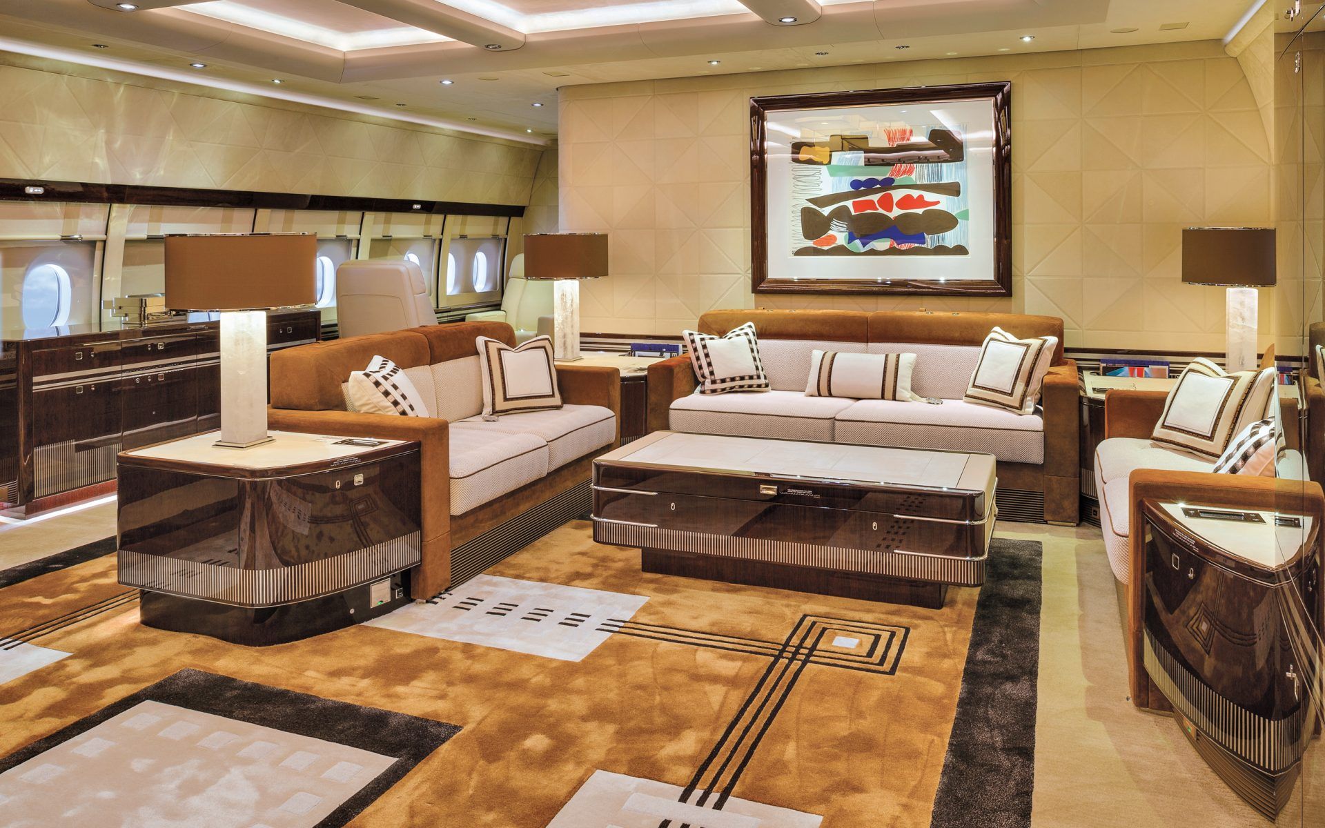 ソファ A Look At The Private Boeing Business Jet 747 Jumbo Jet