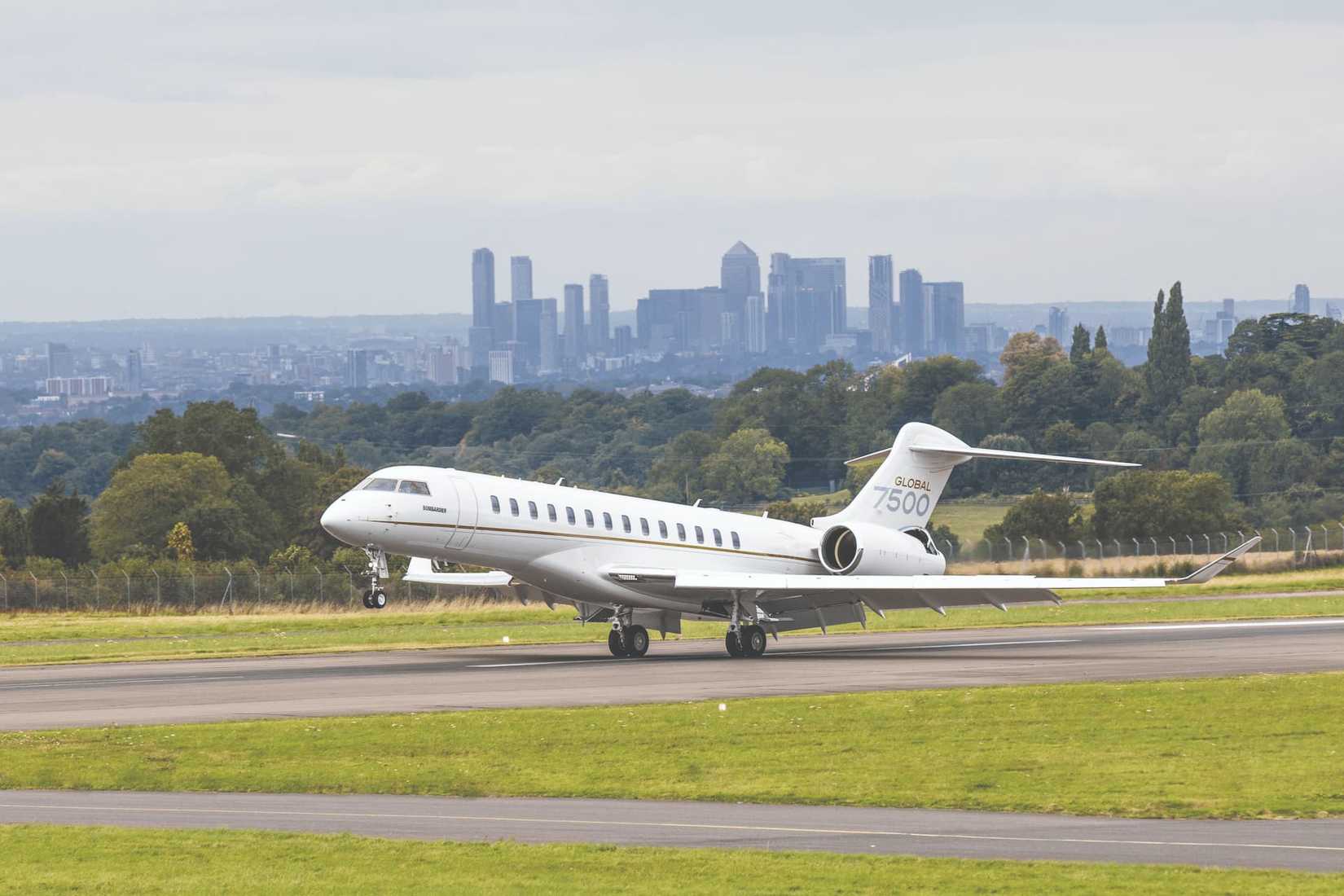 Bombardier 7500 at London Biggin Hill Airport