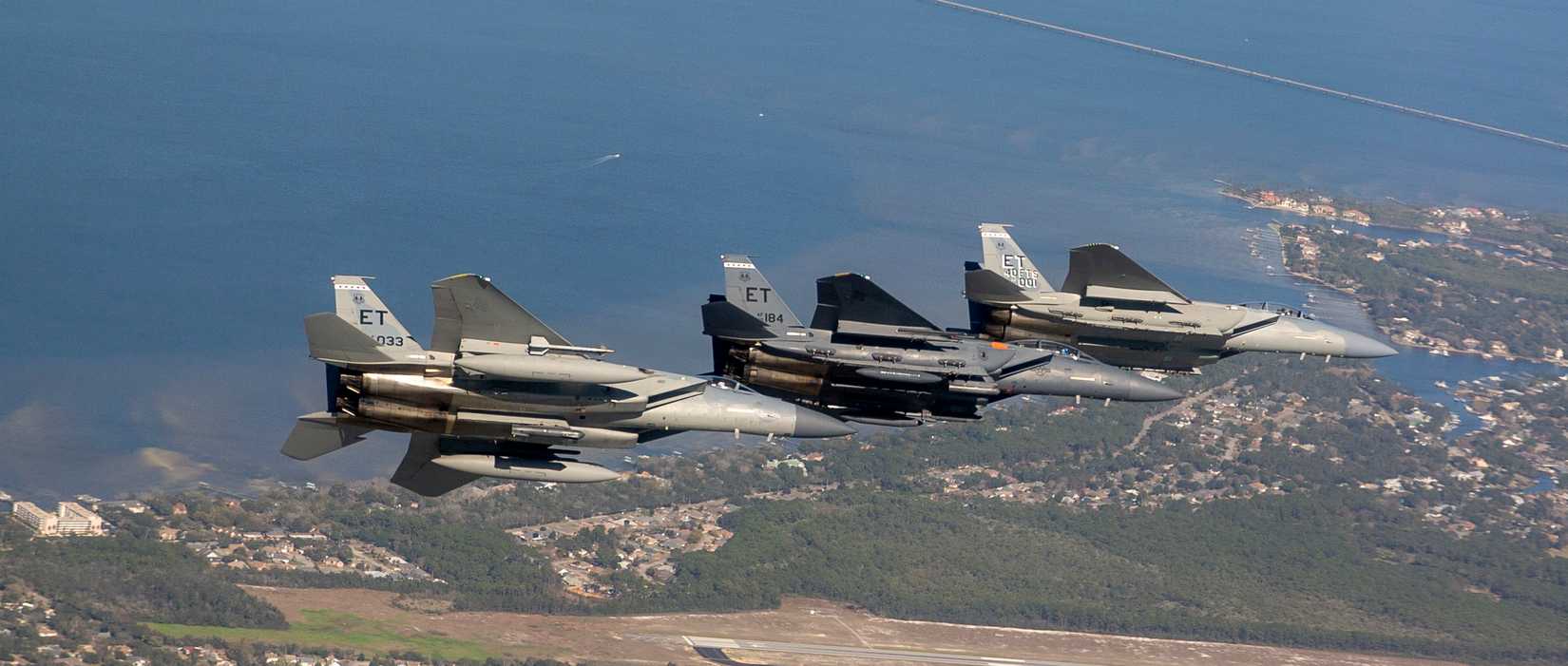 Commander, 85th Test & Evaluation Squadron, deliver the first F-15EX to its new home station,