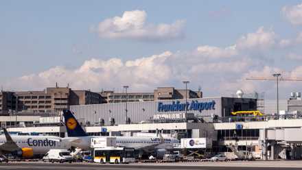 Condor and Lufthansa aircraft at Frankfurt Airport FRA shutterstock_317213873
