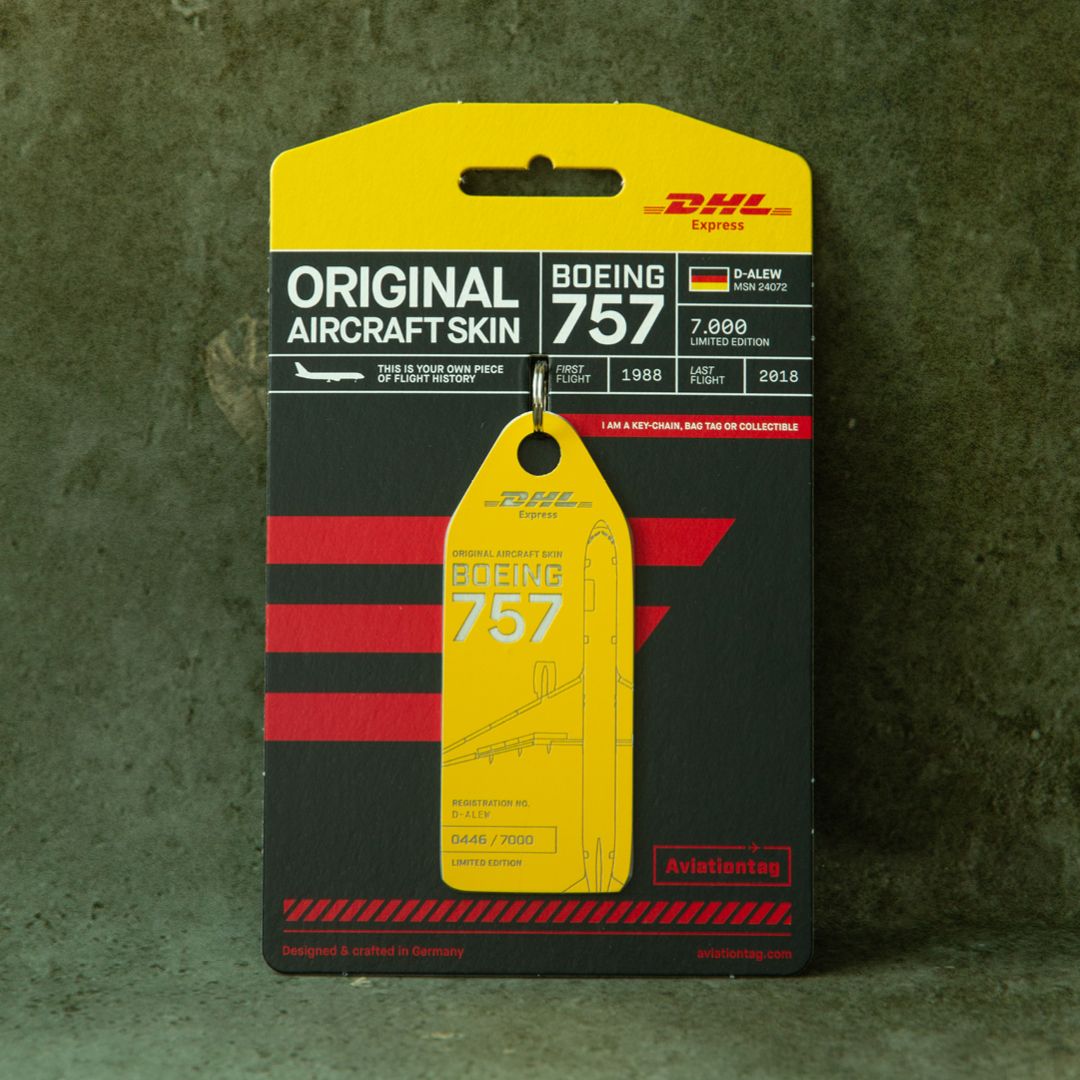 AviationTag Releases New DHL Boeing 757-200F D-ALEW Tags