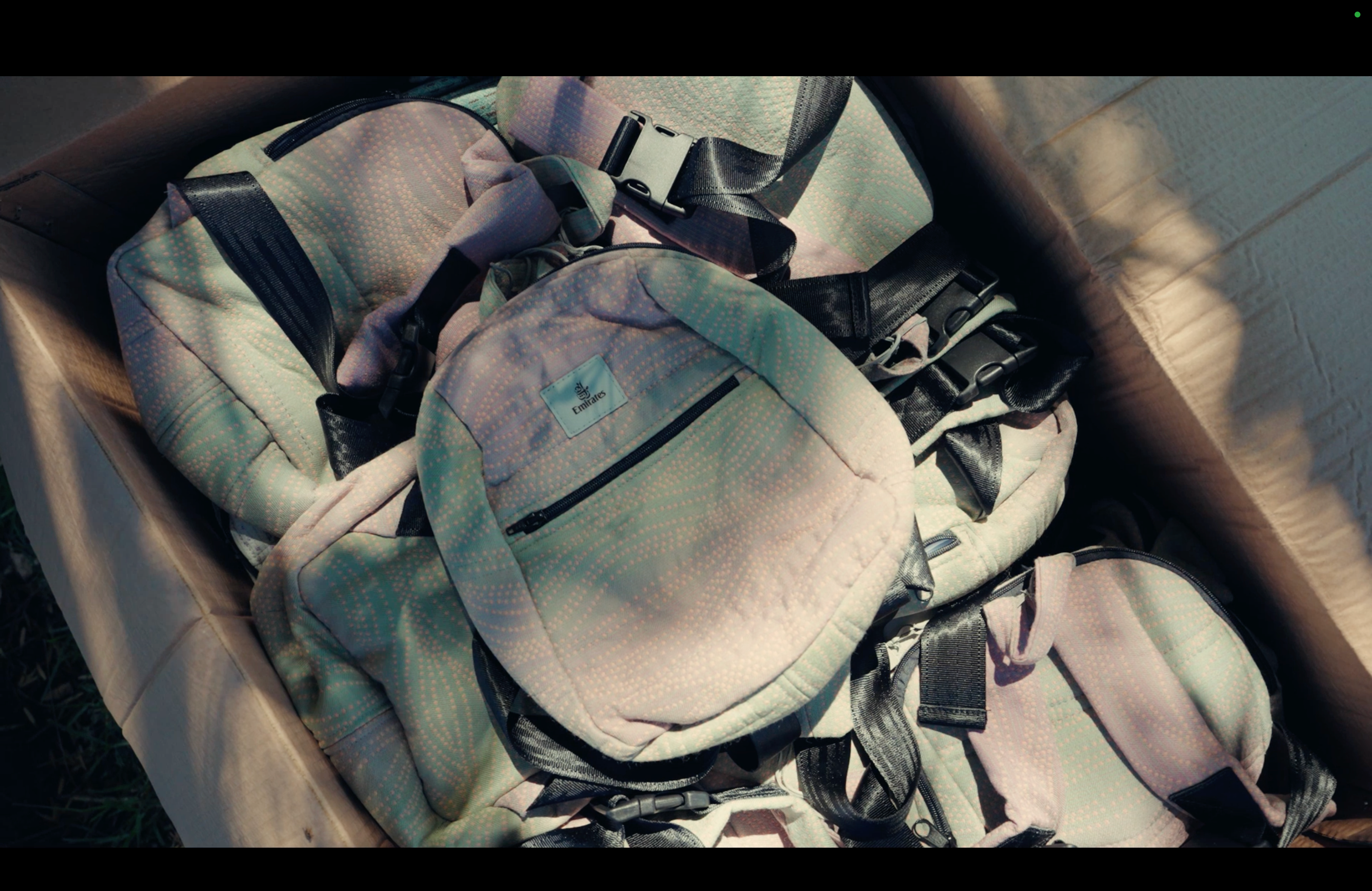 How Emirates Upcycles Old Economy Seat Covers Into Backpacks For Needy ...