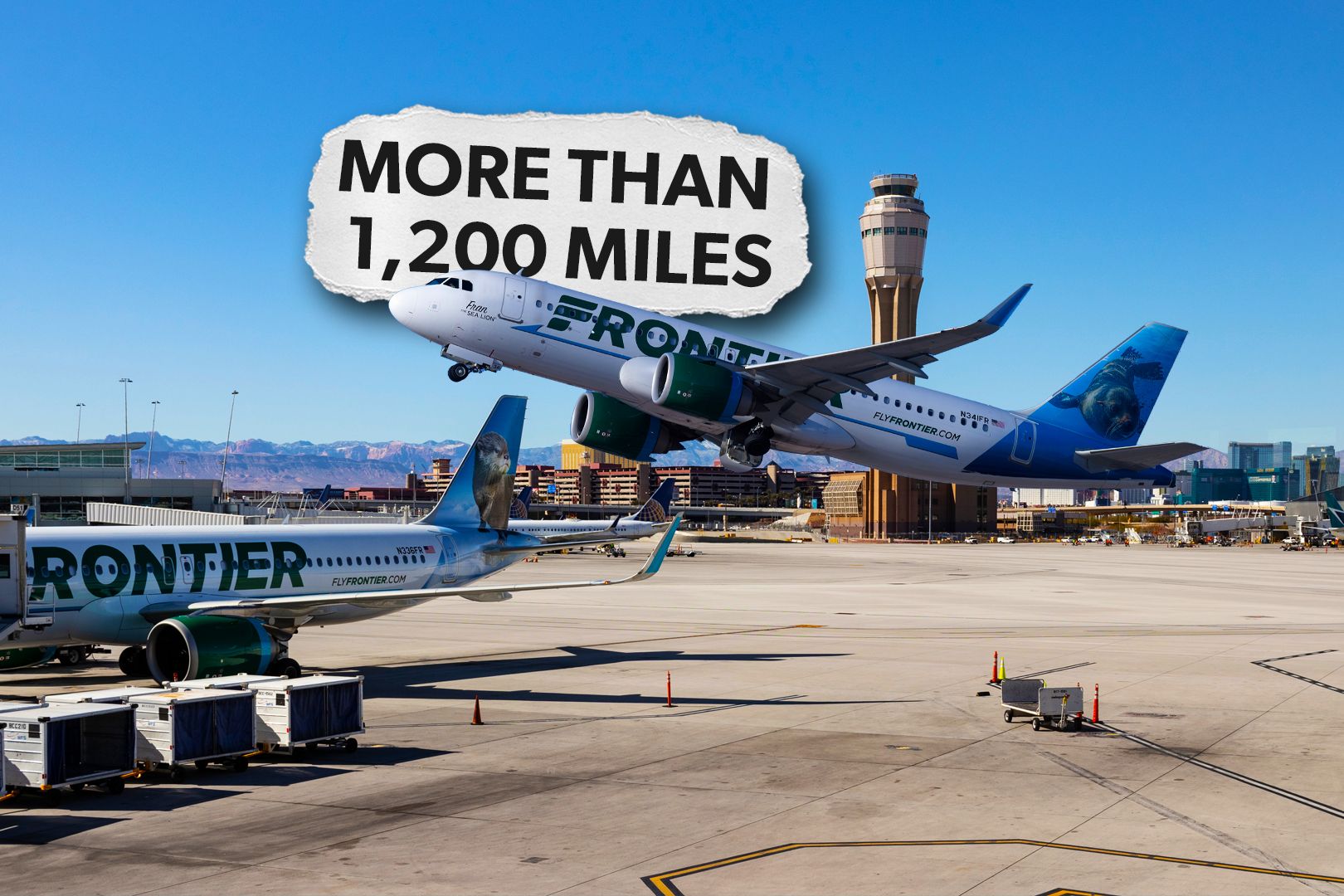 Frontier Airlines' Top 10 Longest Routes From Las Vegas