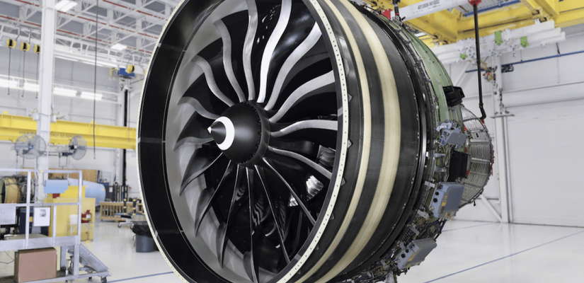 GE9X in assembly