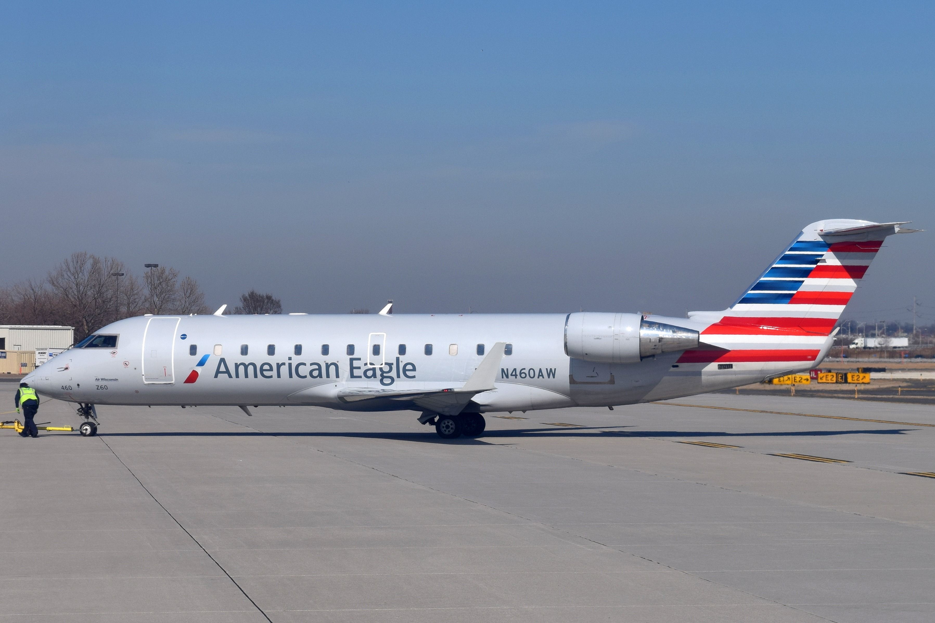 Man Critically Injured After Tug Collides With American Eagle CRJ200 In Chicago
