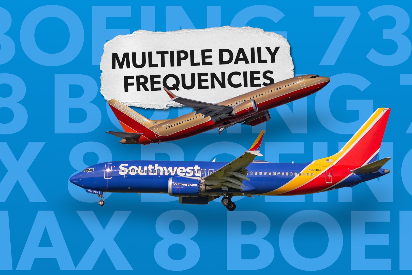 Southwest Airlines' Top 10 Boeing 737 MAX 8 Routes From Dallas Love Field