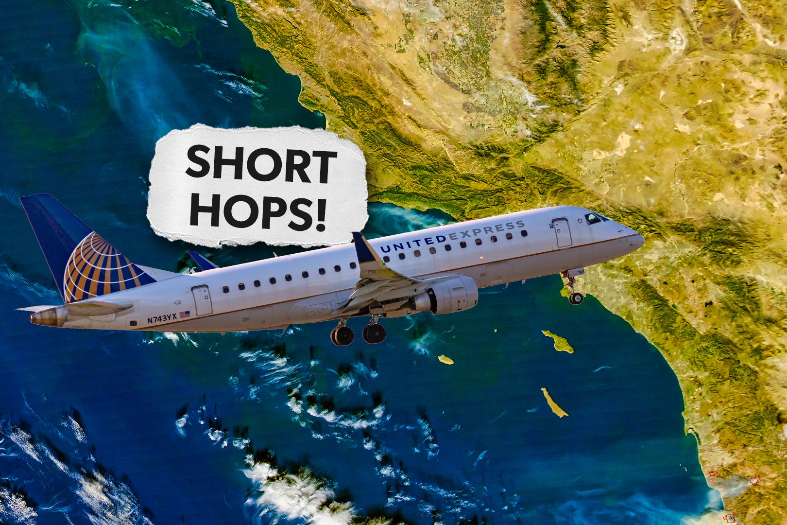The 10 Shortest Embraer E175 Intra-California Routes