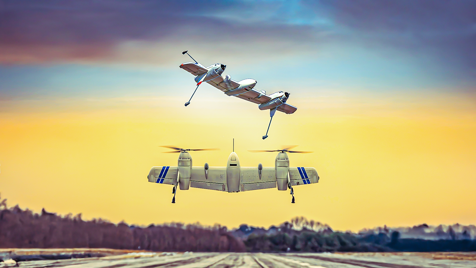 Flying Rotor Sikorsky's Rotor Blown Wing UAS Flies In Airplane & Helicopter Mode