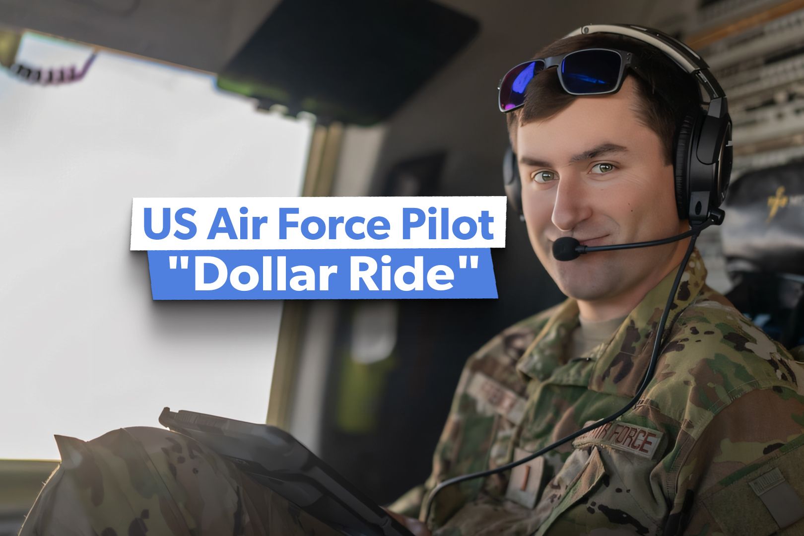 3_2 2nd Lt. Elijah French, poses in the cockpit of a Globemaster III C-17 assigned to the 155th AS