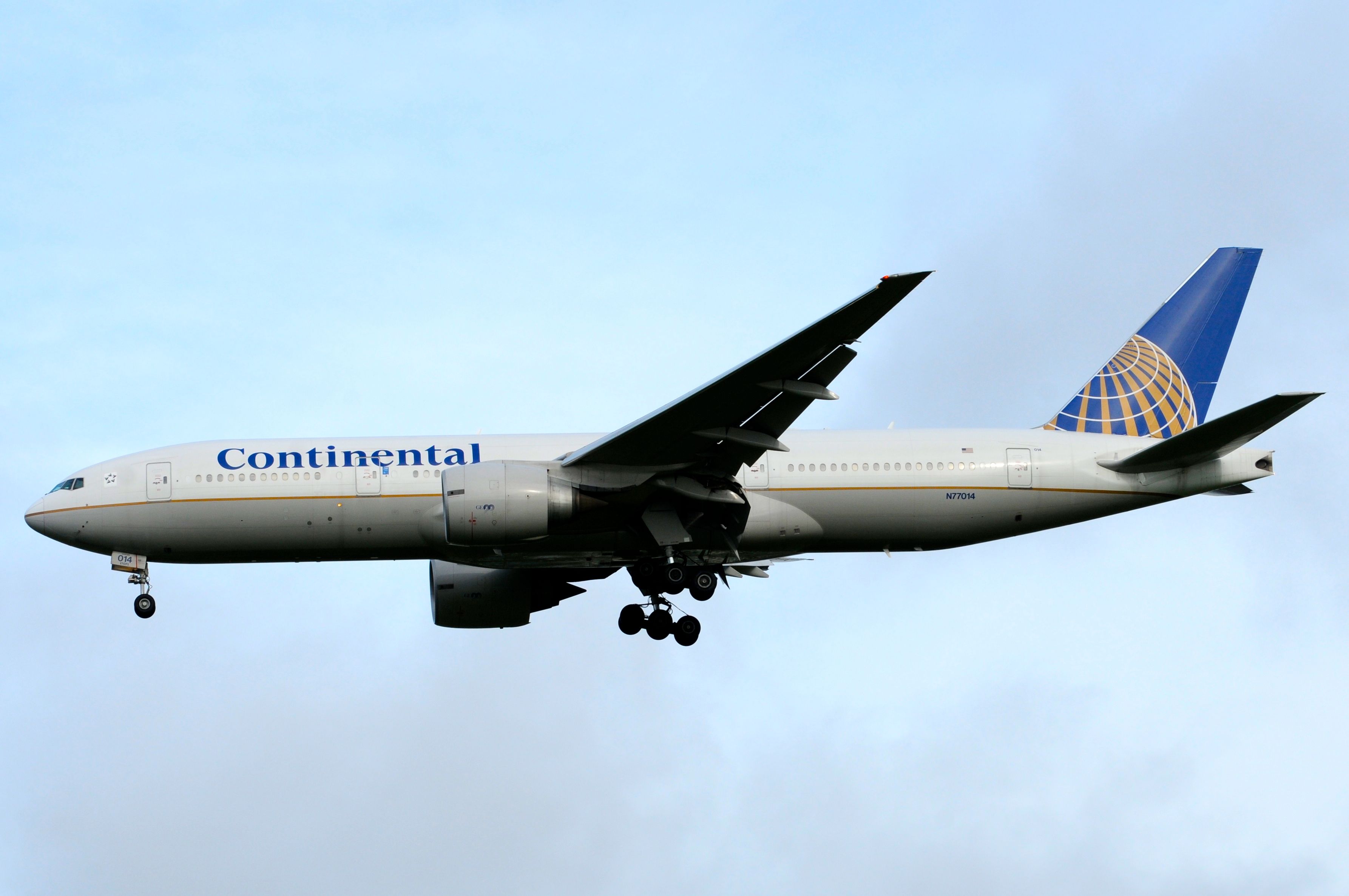 航空機・ヘリコプター Continental Boeing 777 NYC 2000 1:200 Continental B777-200 N77014 