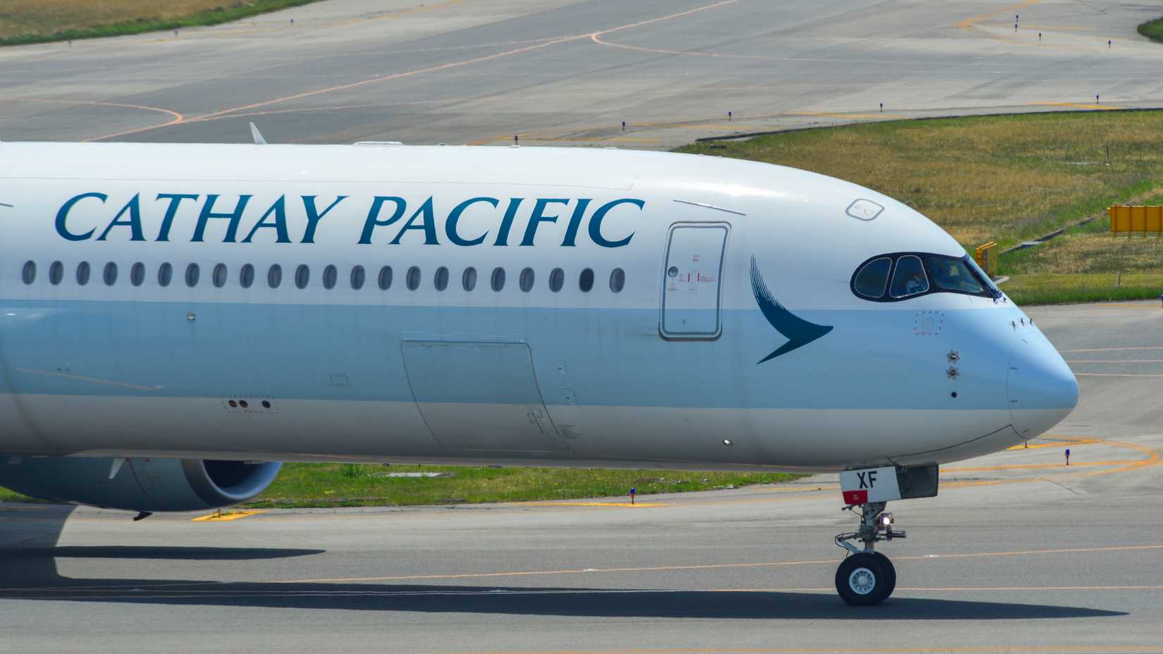Cathay Pacific Airbus A350-1000 taxiing