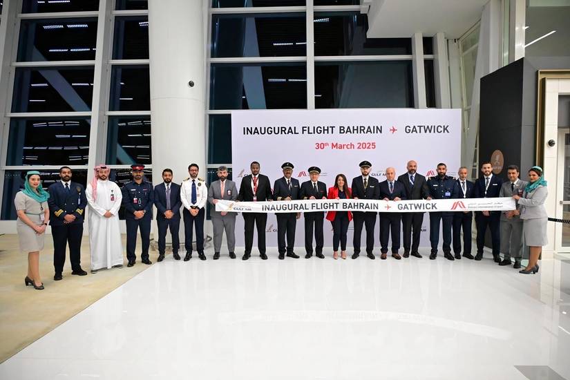 Bahrain first flight to Gatwick