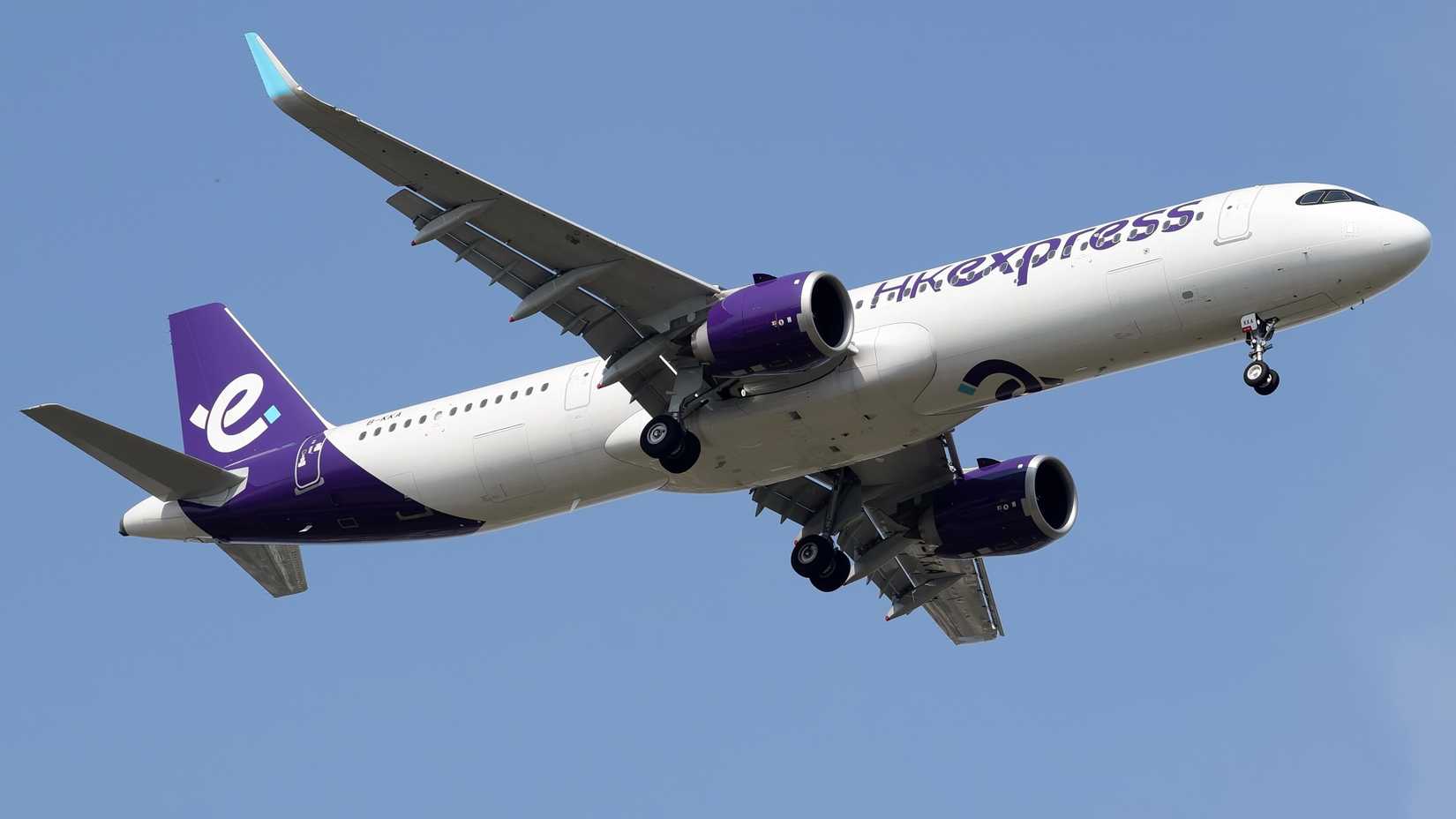 HK Express Airbus A321neo landing at BKK shutterstock_2300378541