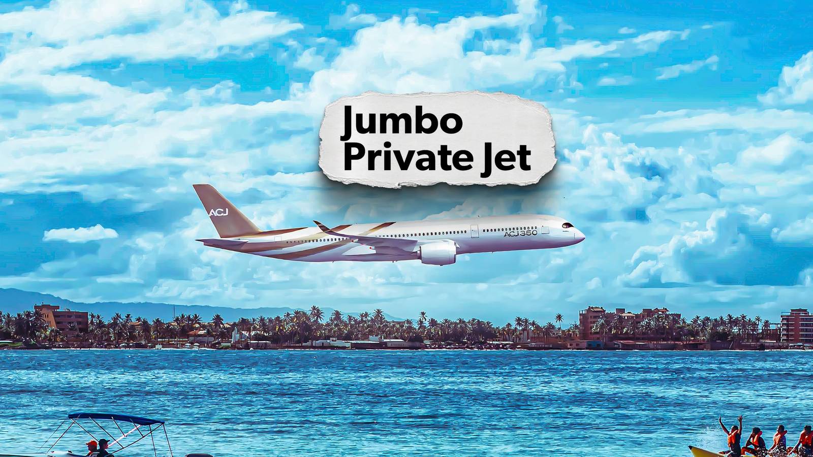 Widebody Luxury: A Look At The Airbus Corporate Jet 350 Jumbo Jet