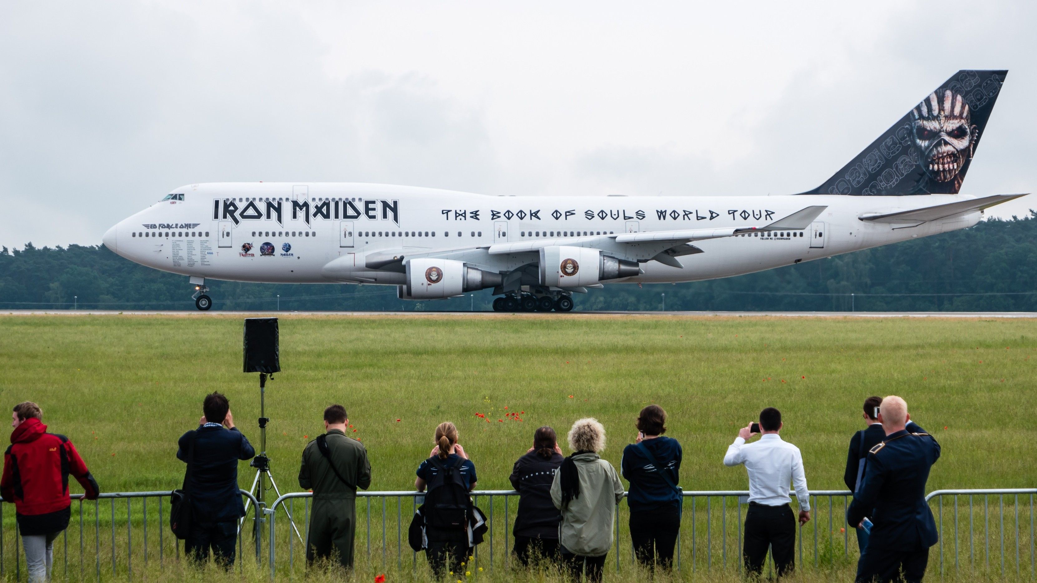 Ed Force One」 Aviationtag ボーイング747-400 Iron Maiden's Ed