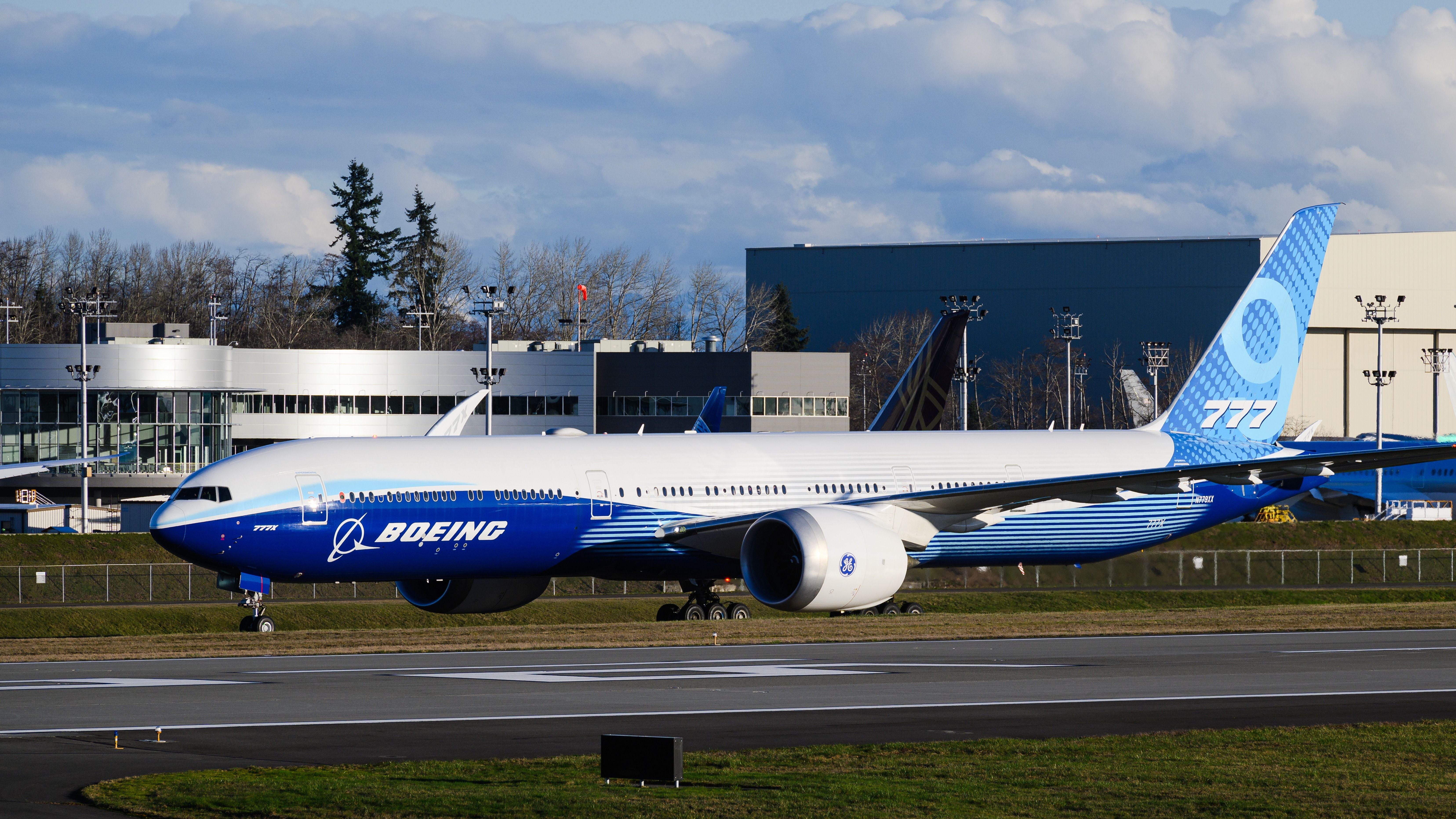 ま4くC Boeing's 4th 777X Test Plane Expected To Fly Soon