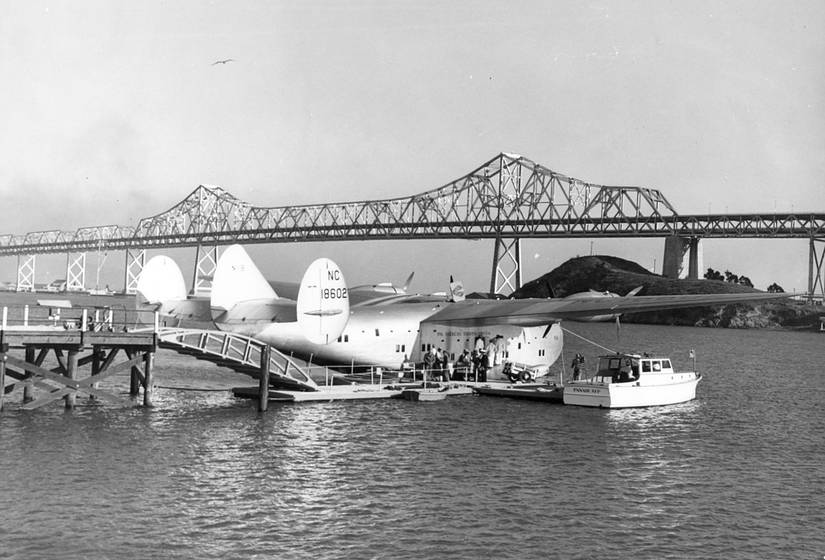 At the Pan Am base at Treasure Island in 1940.