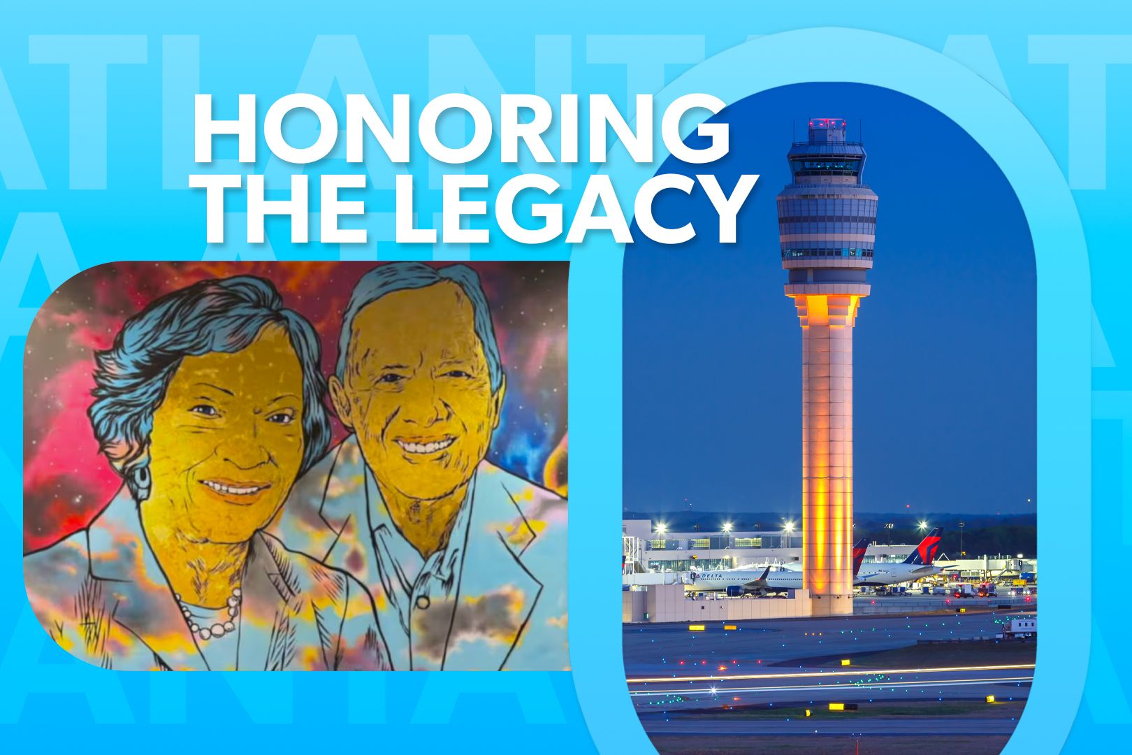 Check Out Atlanta Airport's Newest Art Piece Featuring One Of Georgia's Most Beloved Couples