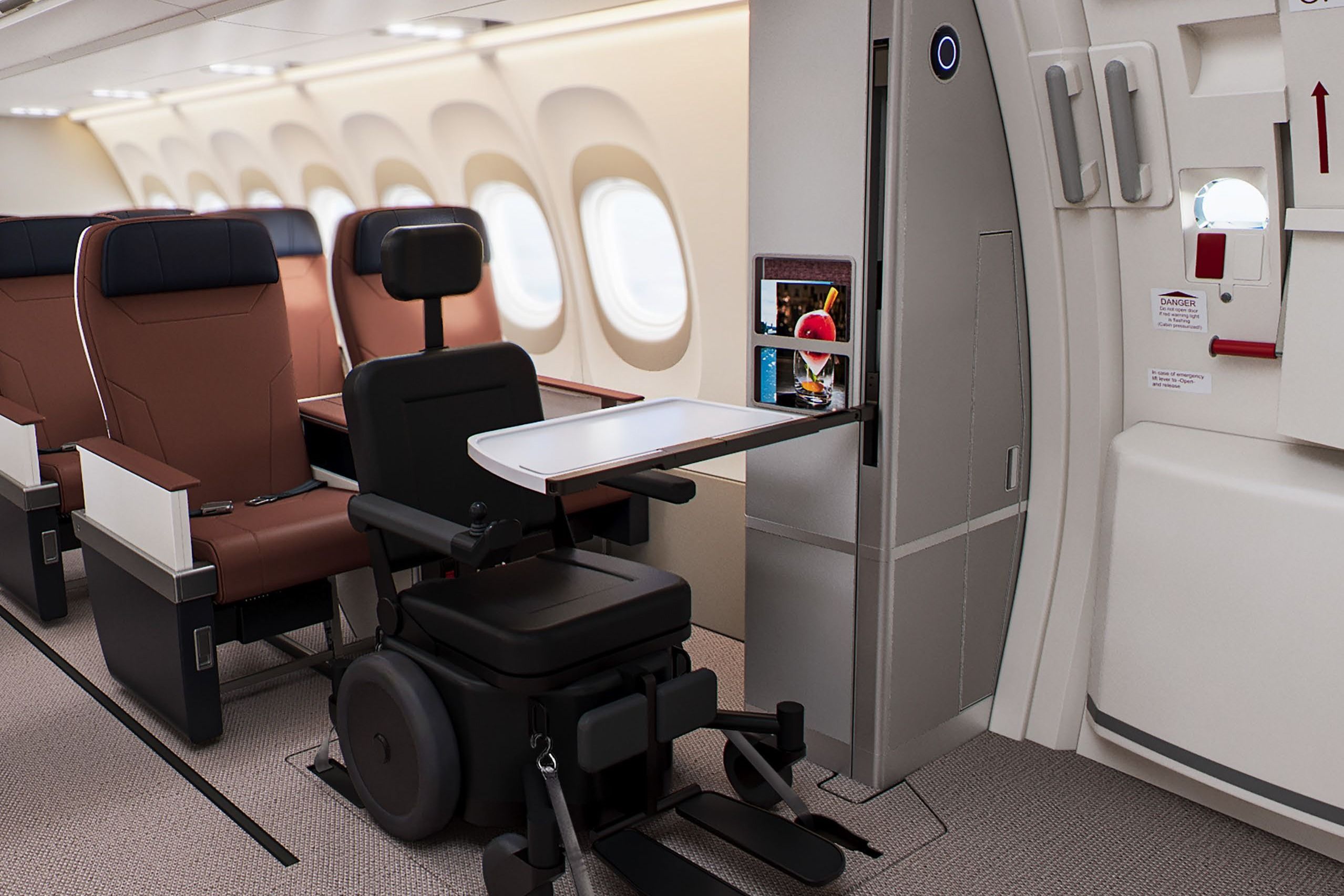 Collins Aerospace Introduces Pinnacle Seat Upgrade & Prime Wheelchair Seating