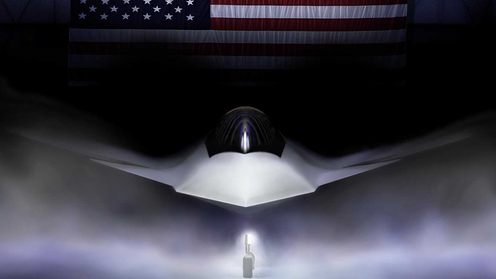 An artists rendering of an F-47
