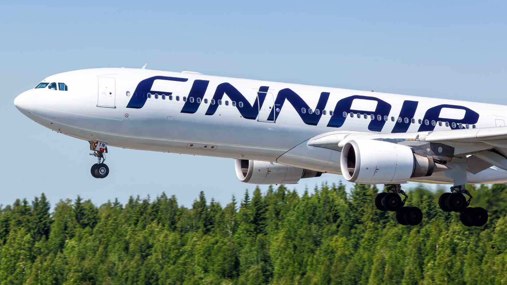 Finnair Airbus A330-300 landing at HEL shutterstock_1612017130