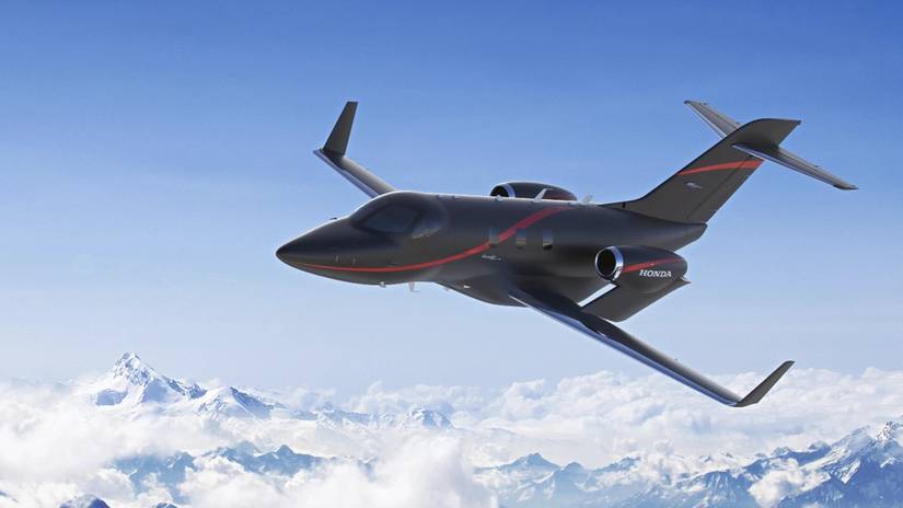 HondaJet Echelon in flight render