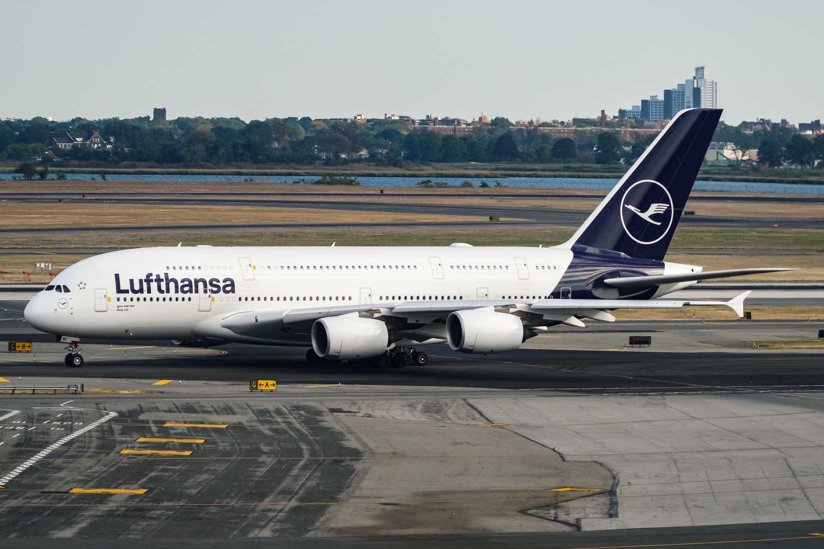 Lufthansa Airbus A380 at JFK 