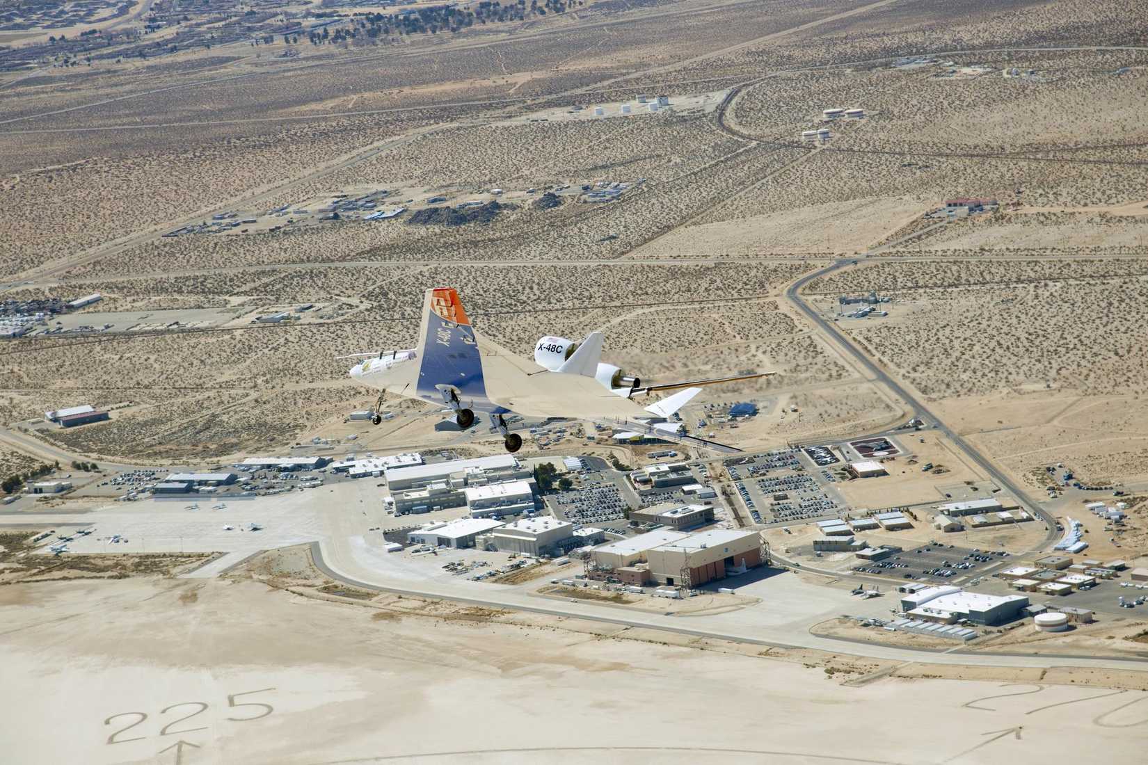 NASA X-48 Blended Wing Body at the Edwards AFB