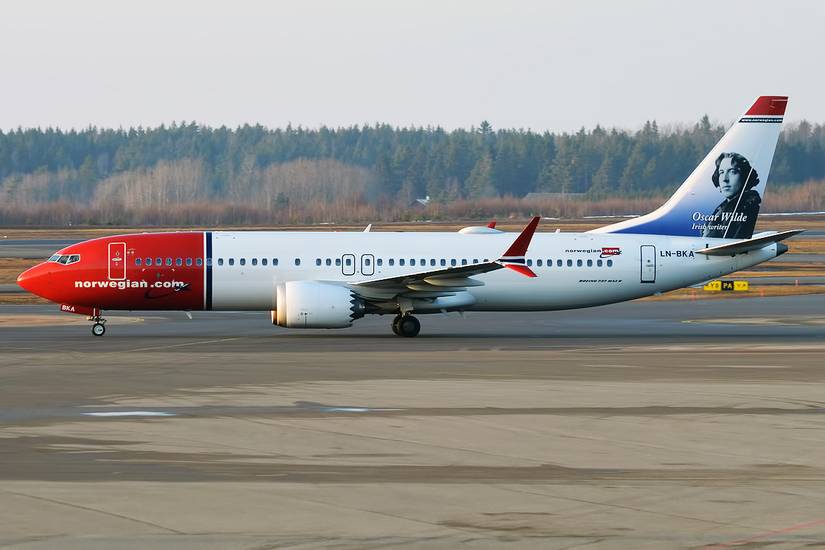 Norwegian Boeing 737 MAX Taxiing