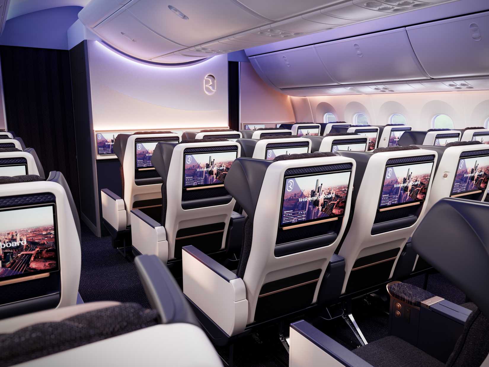 Premium Economy Forward Facing Cabiin