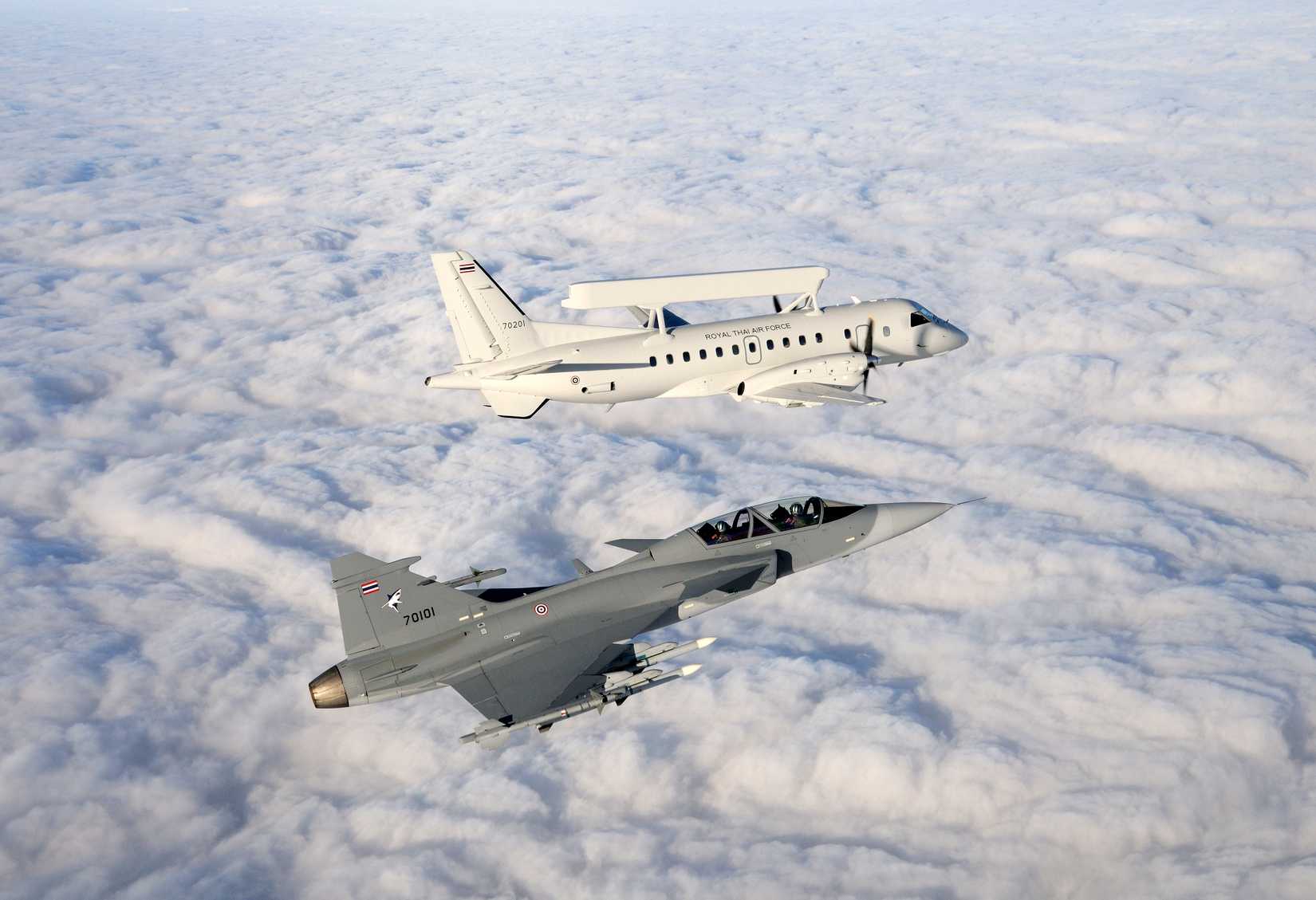 RTAF Gripen and Saab 340 AEW  Erieye
