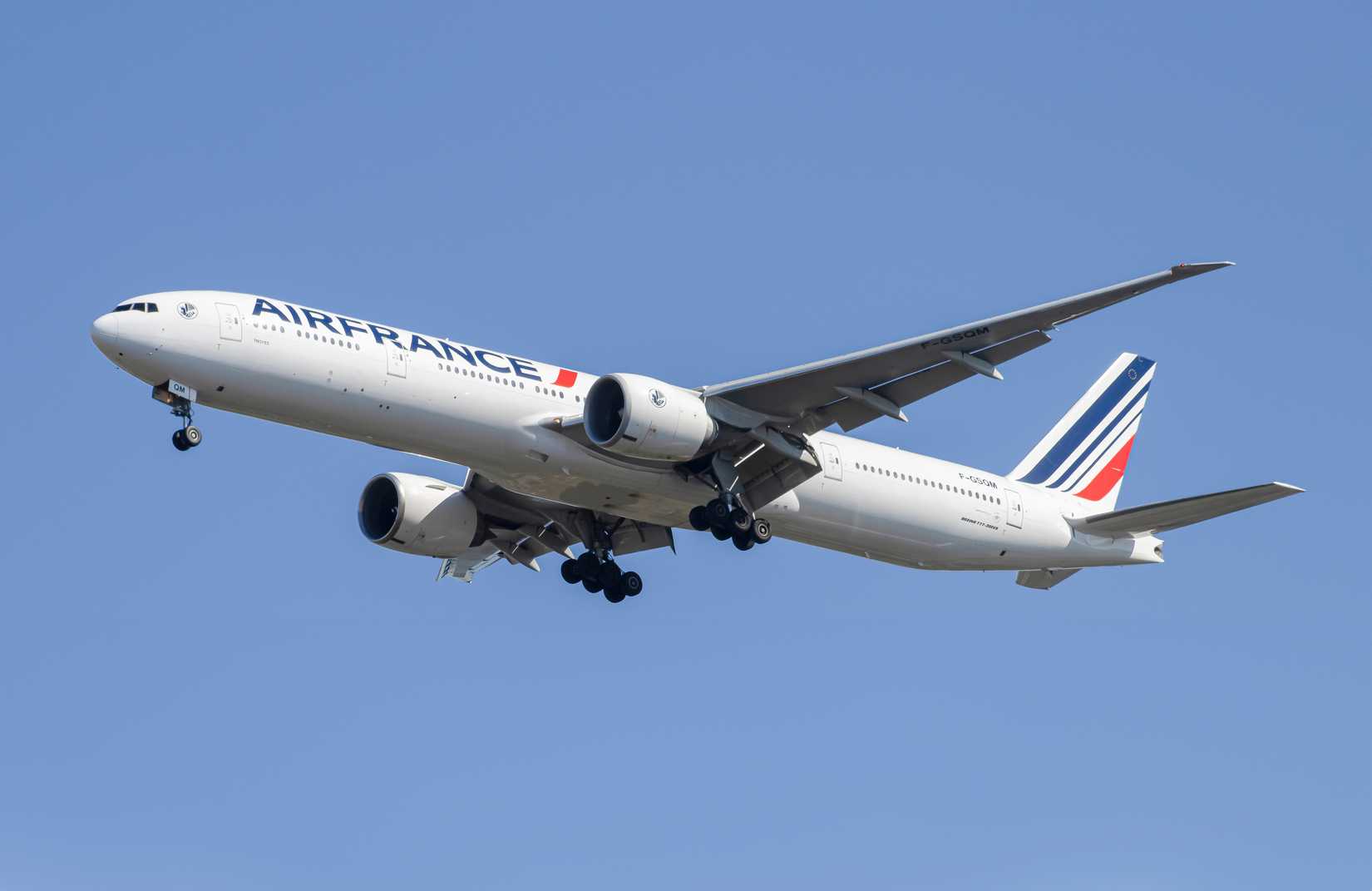 Air France Boeing 777-3 (F-GSQM) Landing ved John F Kennedy International Airport