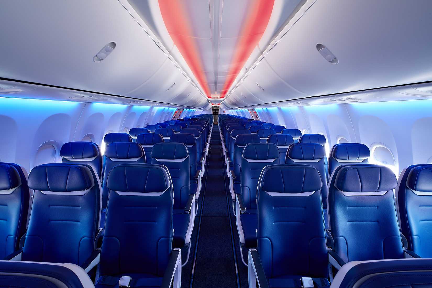 Southwest Airlines 737 interior
