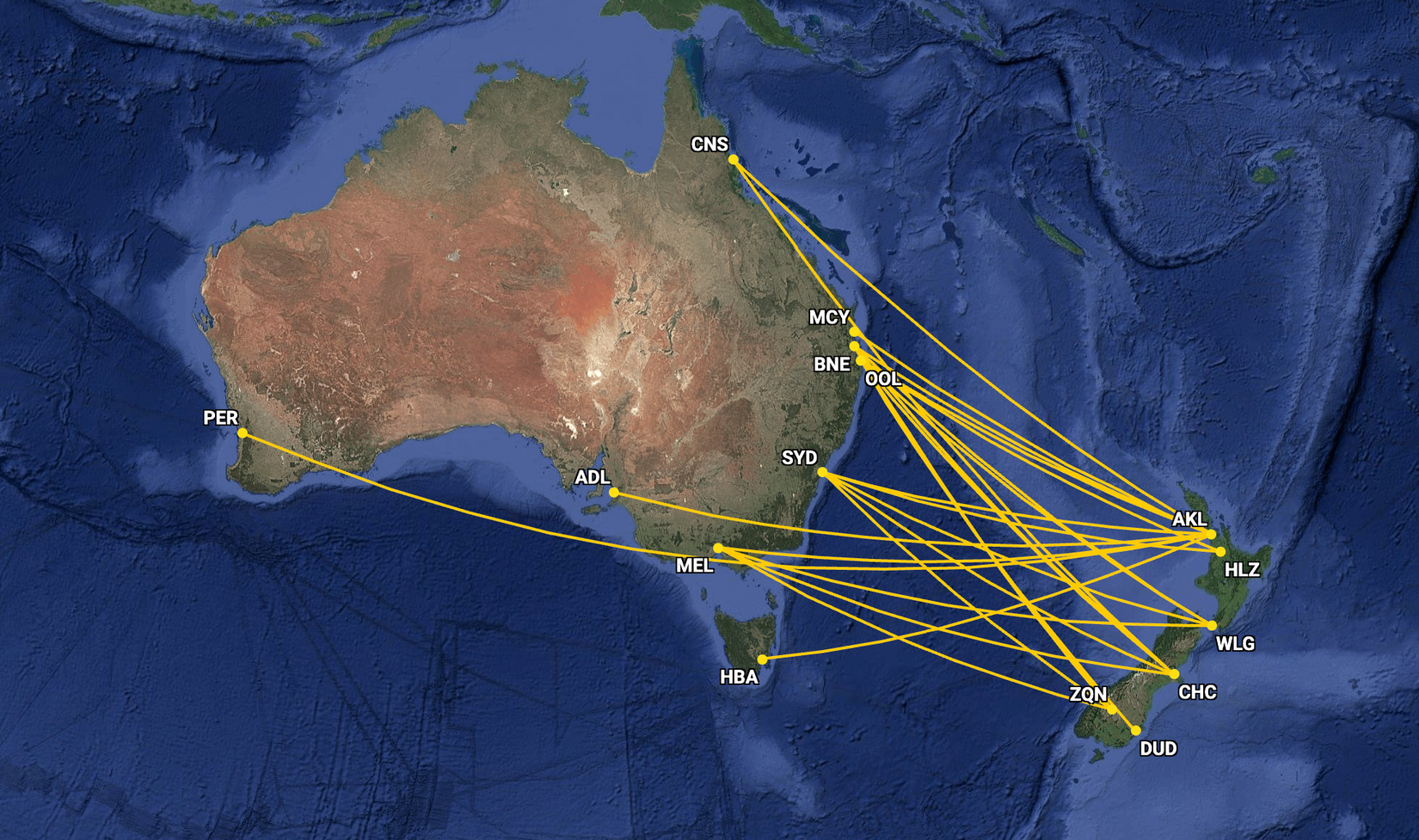 Jetsta Route Map Qantas & Jetstar Now Operate 80% Of Australia’s 10 Longest Routes To ...