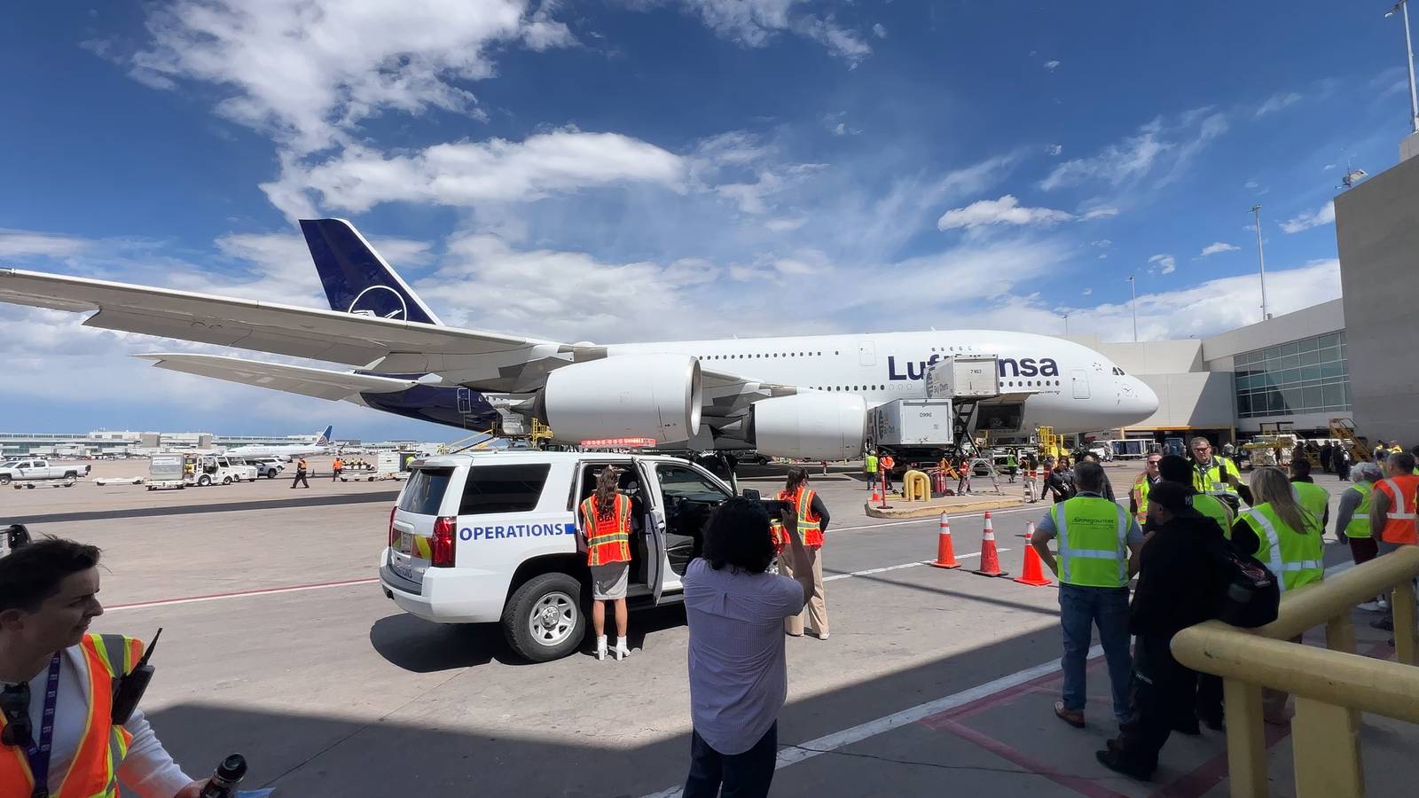 Historic: Denver Finally Welcomes Lufthansa's 1st Airbus A380 Flight From Munich