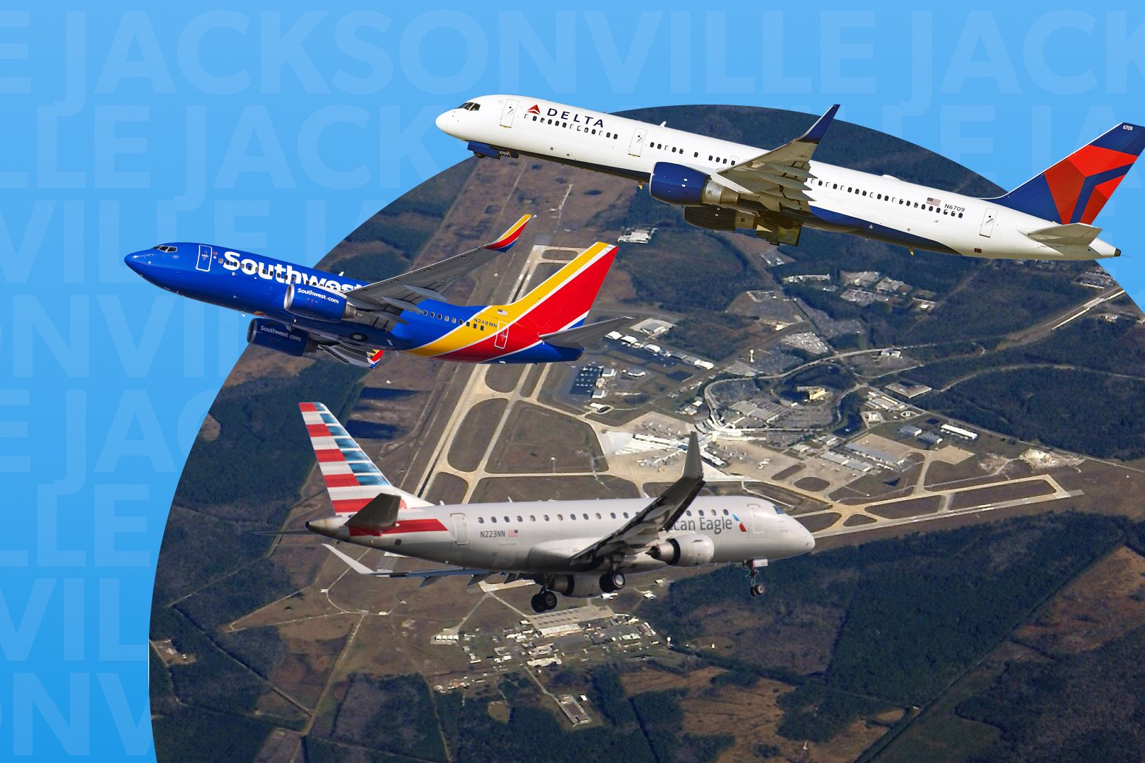 Jacksonville's 10 Busiest Routes Ranked By Airline Frequencies