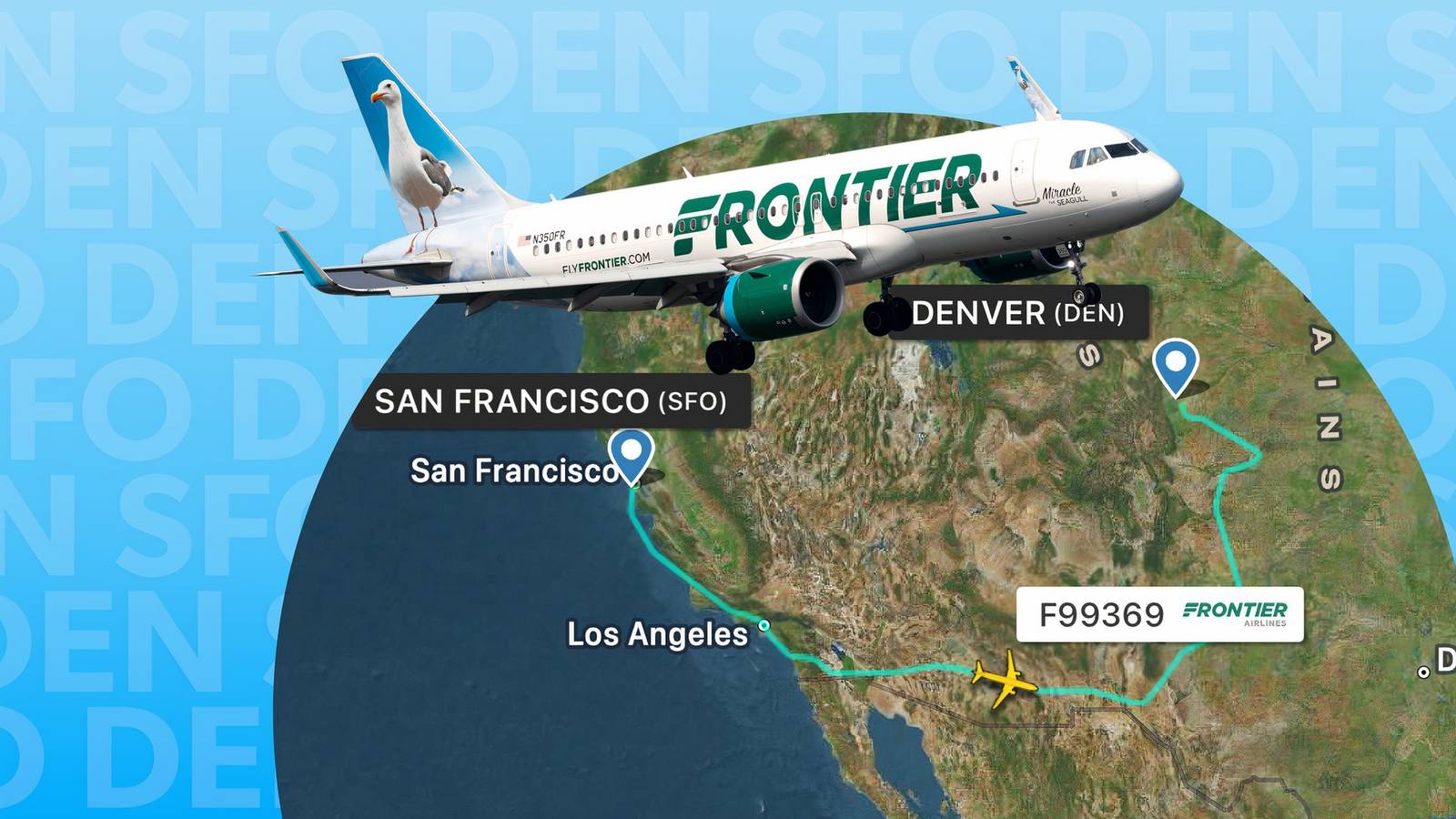 This Frontier Airlines Airbus A320neo Quite Possibly Flew The Longest Routing From San Francisco To Denver