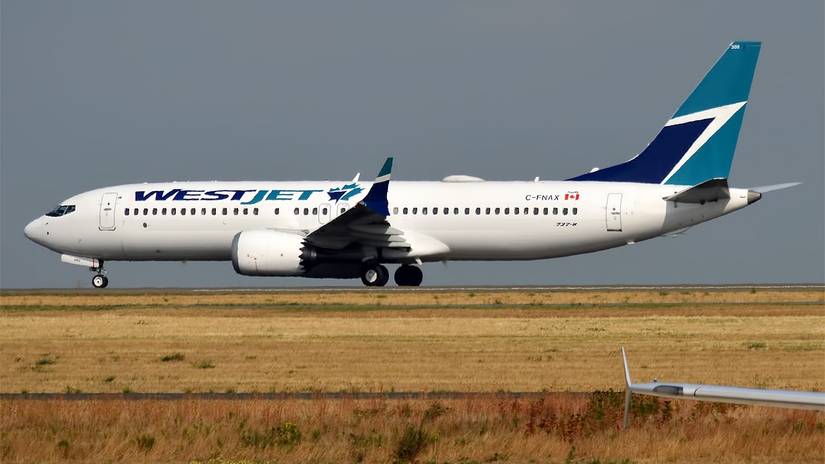 WestJet, C-FNAX, Boeing 737 MAX 8