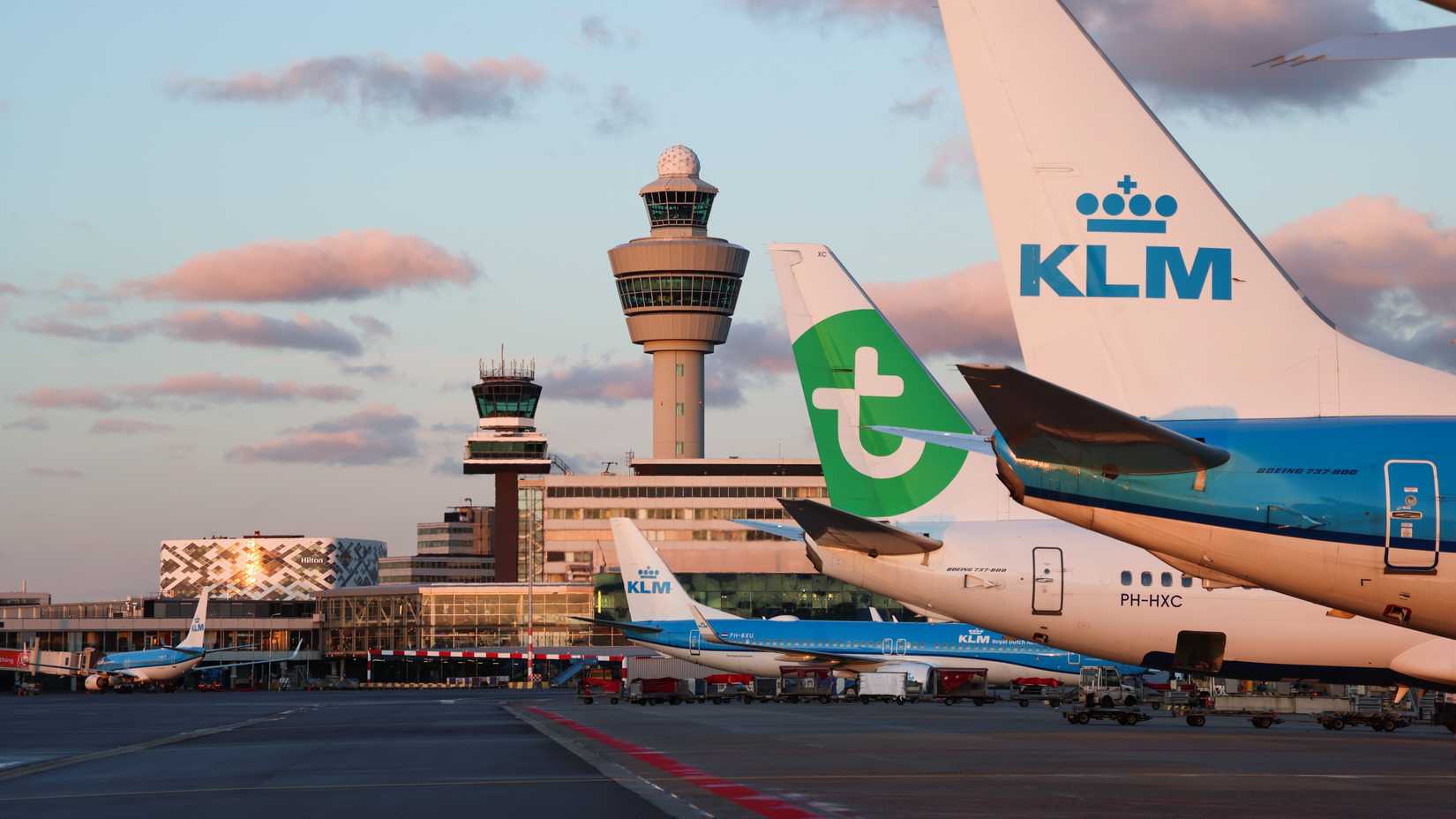 KLM & Transavia Tails In Amsterdam