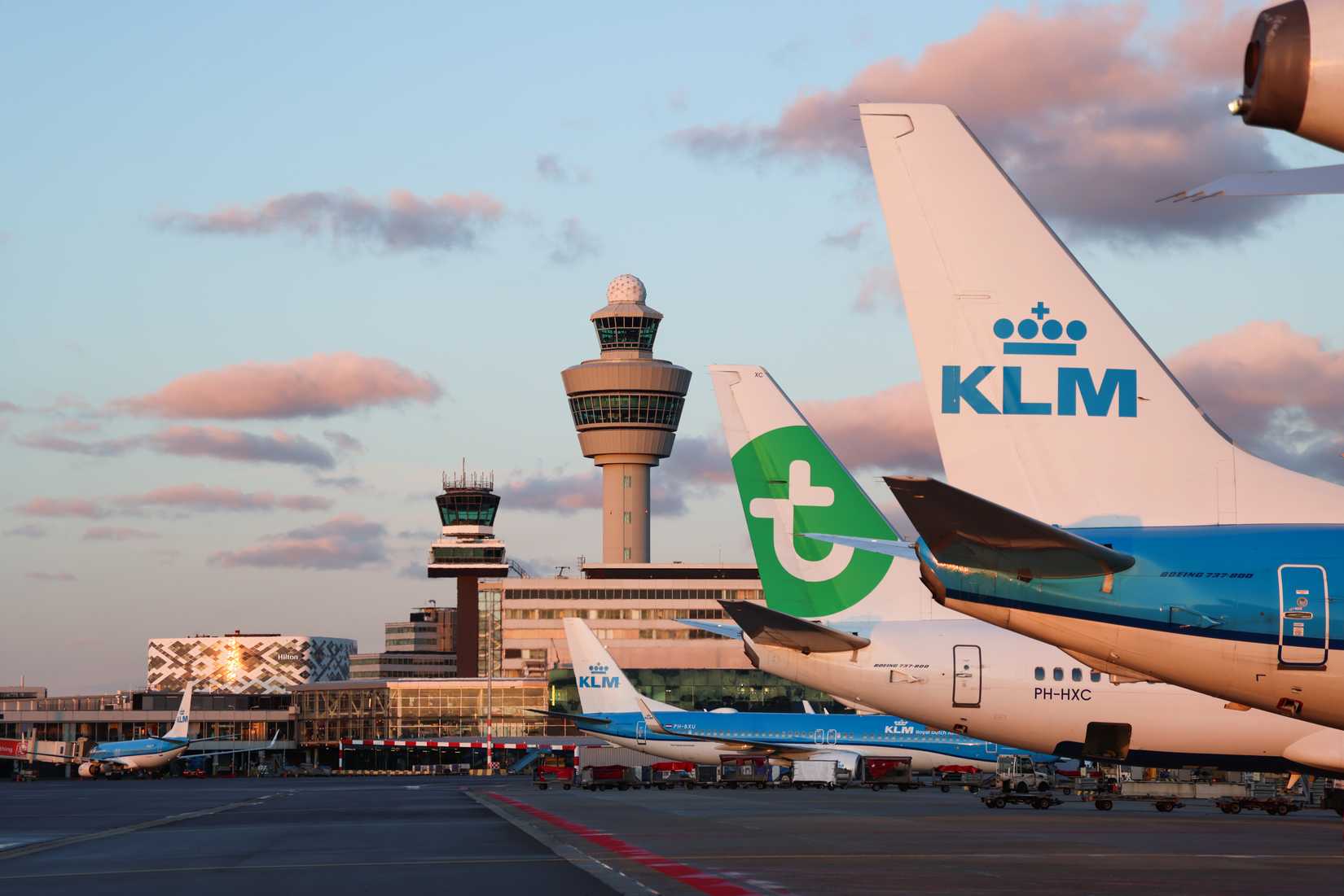 KLM & Transavia Tails In Amsterdam